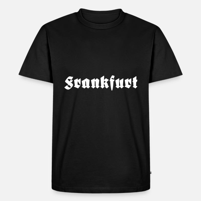 Frankfurt - Männer Premium Bio T-Shirt - Schwarz