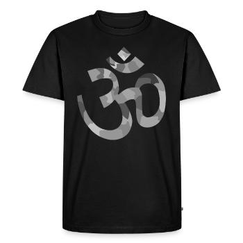 Yoga sign - T-shirt Premium bio Homme - noir - Devant - Nico (187cm)