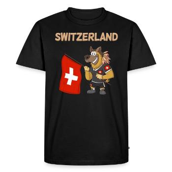 Fan Suisse / Chiens Suisses - T-shirt Premium bio Homme - noir - Devant - Nico (187cm)