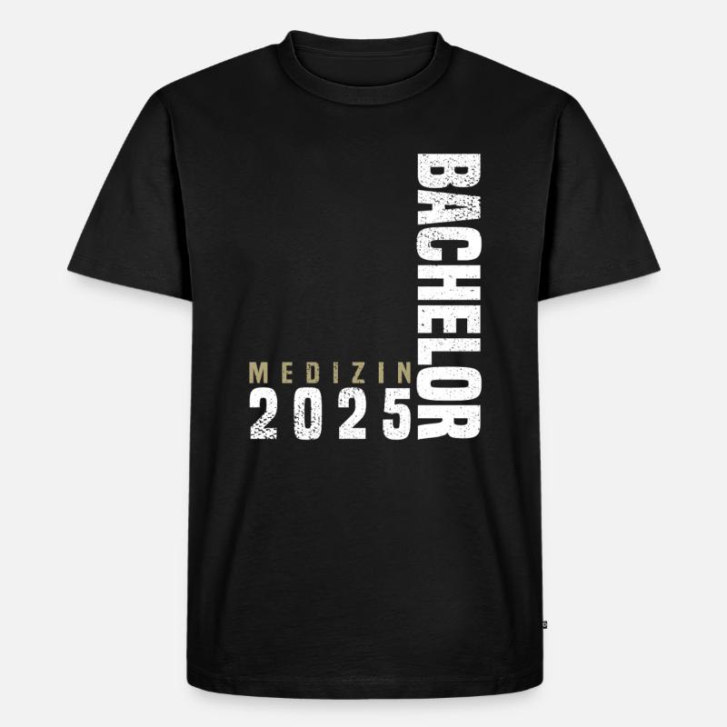 Bachelor Medizin 2025 - Männer Premium Bio T-Shirt - Schwarz