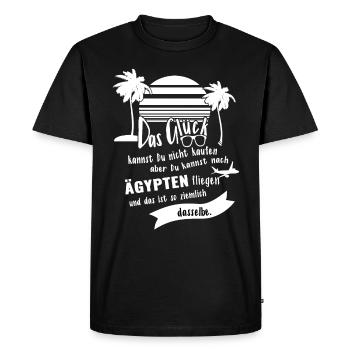 Happiness egypt holiday vacation travel gift idea - Men's Premium Organic T-Shirt - black - Front - Nico (187cm)