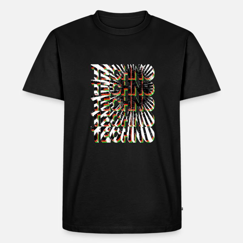 TECHNO TECHNO - T-shirt Premium bio Homme - noir