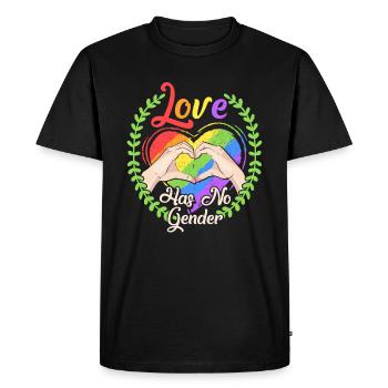 L'amour n'a pas de sexe Gay Pride LGBT Gift - T-shirt Premium bio Homme - noir - Devant - Nico (187cm)