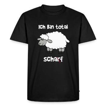 I am totally sharp / sheep - Men's Premium Organic T-Shirt - black - Front - Nico (187cm)