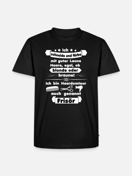 Frisör/Friseur - Männer Premium Bio T-Shirt - Schwarz