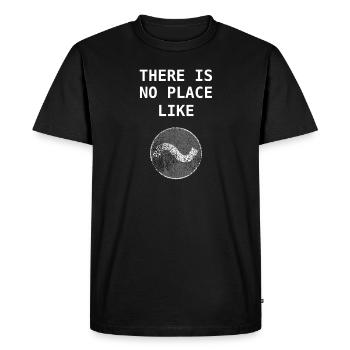 No Place Like ~ Home Linux Bash Admin Gift - Men's Premium Organic T-Shirt - black - Front - Nico (187cm)