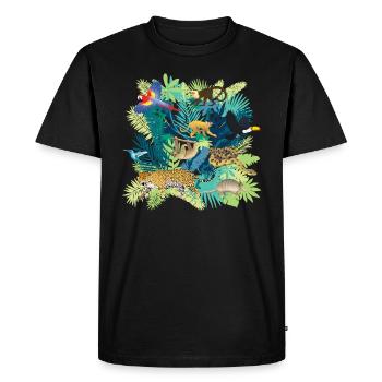 South America Jungle Light - T-shirt Premium bio Homme - noir - Devant - Nico (187cm)