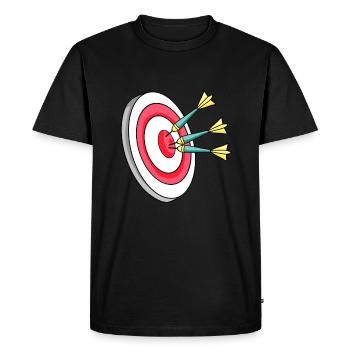 Dartscheibe Dart Darts - Männer Premium Bio T-Shirt - Schwarz - Vorne - Nico (187cm)