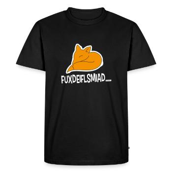 Fuxdeiflsmiad ... - Men's Premium Organic T-Shirt - black - Front - Nico (187cm)