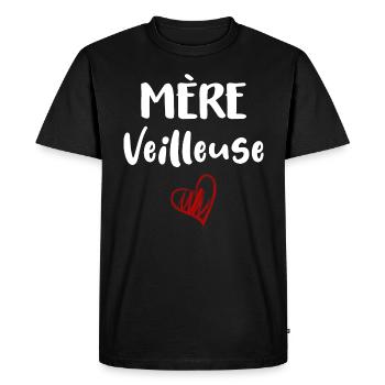 Mère-veilleuse - T-shirt Premium bio Homme - noir - Devant - Nico (187cm)