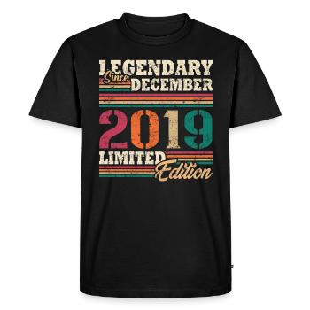 Légendaire Décembre 2019 édition limitée - T-shirt Premium bio Homme - noir - Devant - Nico (187cm)