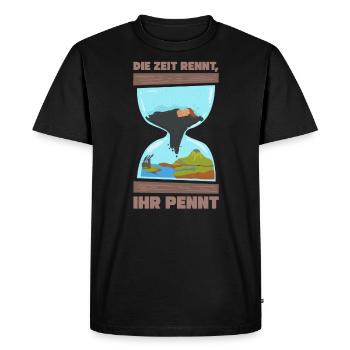 Climate Change Environmental Protection Nature Preservation Gift - Men's Premium Organic T-Shirt - black - Front - Nico (187cm)