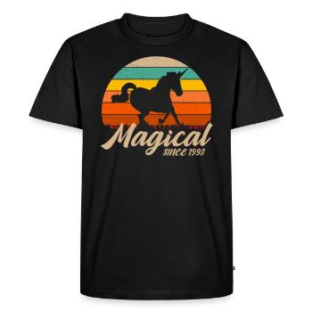 Magical Since 1993 - Men's Premium Organic T-Shirt - black - Front - Nico (187cm)