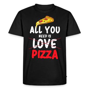 Pizza Tout ce dont vous avez besoin est une tenue pour Italilen - T-shirt Premium bio Homme - noir - Devant - Nico (187cm)