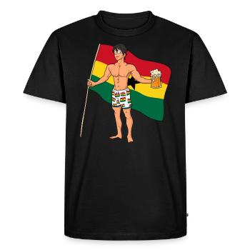 Ghana Hot Boy - T-shirt Premium bio Homme - noir - Devant - Nico (187cm)