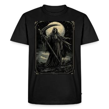 Halloween, Grim Reaper, Gothique, Goth - T-shirt Premium bio Homme - noir - Devant - Nico (187cm)