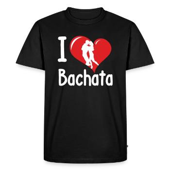 Bachata Danse Danse Danse latine Musique Danse de couple - T-shirt Premium bio Homme - noir - Devant - Nico (187cm)