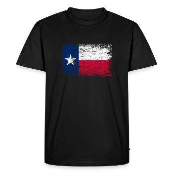 Texas USA drapeau drapeau - T-shirt Premium bio Homme - noir - Devant - Nico (187cm)
