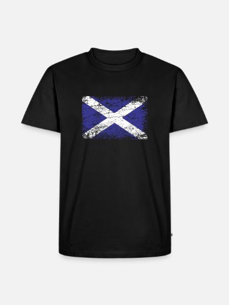 Drapeau drapeau écossais Ecosse - T-shirt Premium bio Homme - noir