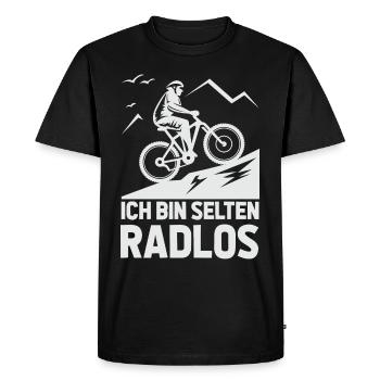 Rarement vélo sans roues vélo de montagne vélo de route vélo - T-shirt Premium bio Homme - noir - Devant - Nico (187cm)