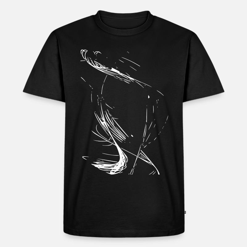 Abstrakt - Männer Premium Bio T-Shirt - Schwarz