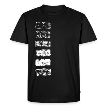 Oursons en caoutchouc - T-shirt Premium bio Homme - noir - Devant - Nico (187cm)