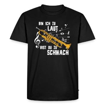 Trompete Musikverein - Männer Premium Bio T-Shirt - Schwarz - Vorne - Nico (187cm)
