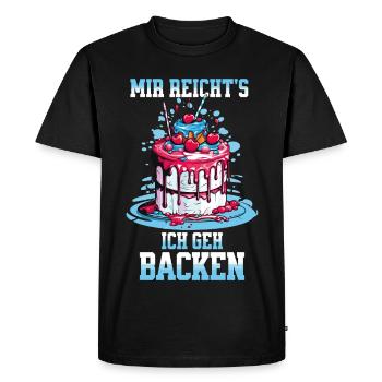 Baking Baker Baking Queen Baking Fairy Cake Cake - Men's Premium Organic T-Shirt - black - Front - Nico (187cm)