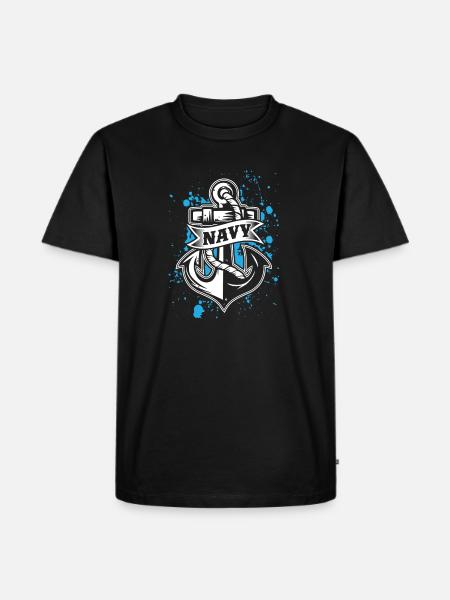 Veterans! Veterans! US Navy! USA! - Men's Premium Organic T-Shirt - black