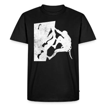 Escalade - T-shirt Premium bio Homme - noir - Devant - Nico (187cm)