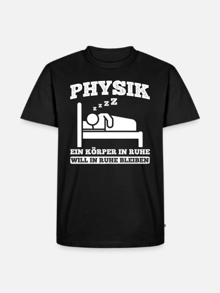 Physik Nerd - Männer Premium Bio T-Shirt - Schwarz