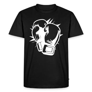Boxing Gloves Symbol Boxing Boxing - Men's Premium Organic T-Shirt - black - Front - Nico (187cm)