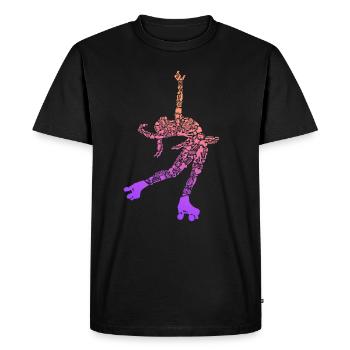 Patins à roulettes Enfants Patins à roulettes Patins à roulettes Filles - T-shirt Premium bio Homme - noir - Devant - Nico (187cm)