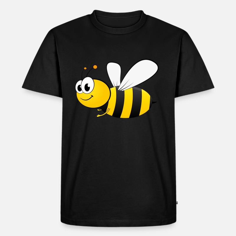 fleißiges Bienchen - Männer Premium Bio T-Shirt - Schwarz