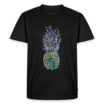 NeonAnanas - T-shirt Premium bio Homme - noir - Devant - Nico (187cm)