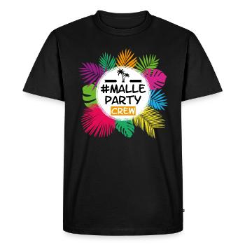 Équipe Malle Party - T-shirt Premium bio Homme - noir - Devant - Nico (187cm)