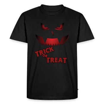 Trick or Treat - Men's Premium Organic T-Shirt - black - Front - Nico (187cm)