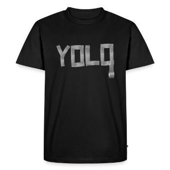 Yolo - T-shirt Premium bio Homme - noir - Devant - Nico (187cm)