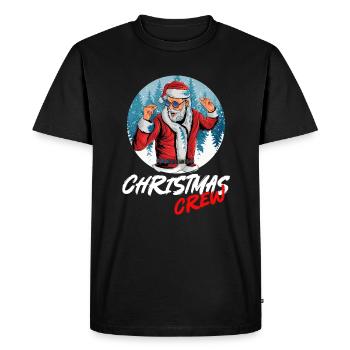 Équipe de Noël pour votre fête - T-shirt Premium bio Homme - noir - Devant - Nico (187cm)
