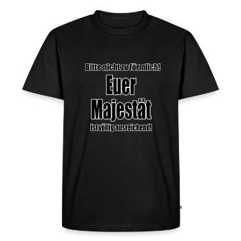S’il vous plaît, ne soyez pas trop formel.... - T-shirt Premium bio Homme - noir - Devant - Nico (187cm)