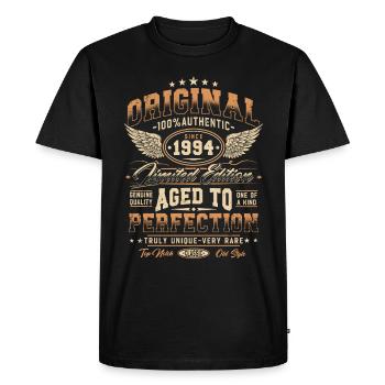 Original 1994 Vintage Born Cadeau d’anniversaire - T-shirt Premium bio Homme - noir - Devant - Nico (187cm)