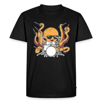 Pilons de batterie - T-shirt Premium bio Homme - noir - Devant - Nico (187cm)