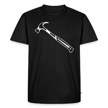 hammer - Men's Premium Organic T-Shirt - black - Front - Nico (187cm)