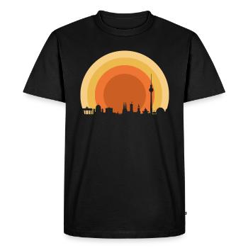 Années 70 Berlin - T-shirt Premium bio Homme - noir - Devant - Nico (187cm)