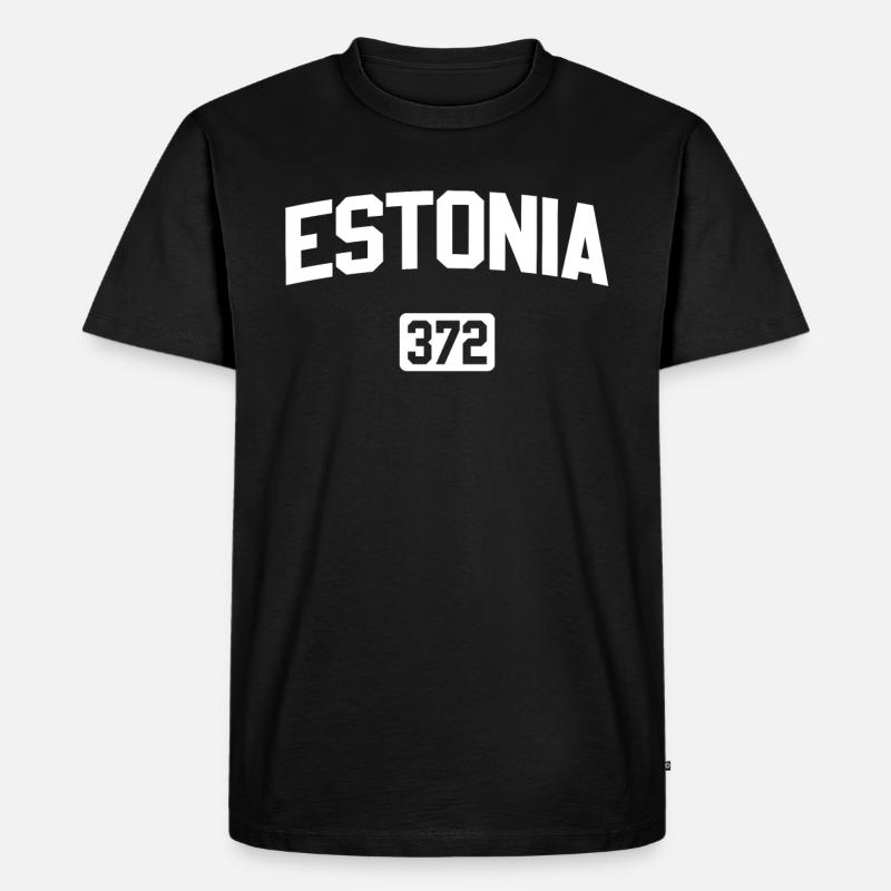 Estonie Code postal - T-shirt Premium bio Homme - noir
