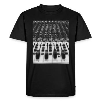 Mixer T Shirt - T-shirt Premium bio Homme - noir - Devant - Nico (187cm)