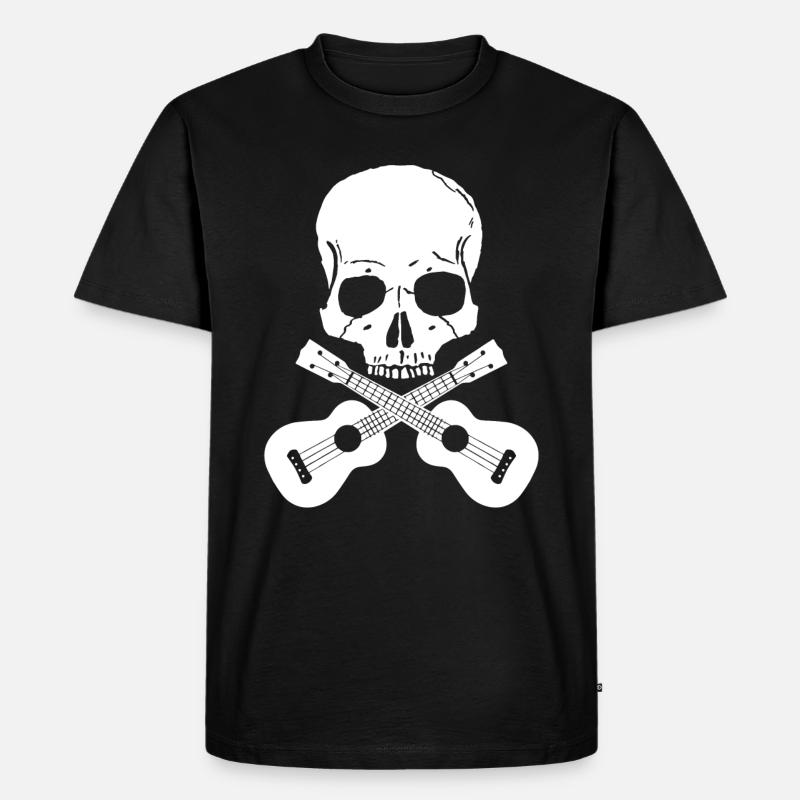 Ukulele Ukulele - Männer Premium Bio T-Shirt - Schwarz