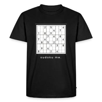 Sudoku Me Puzzle Japan Nerd Logic Math - Men's Premium Organic T-Shirt - black - Front - Nico (187cm)