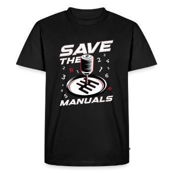 Save The Manuals Auto Tuning Tuner - T-shirt Premium bio Homme - noir - Devant - Nico (187cm)