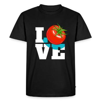 Tomatoes Love Tomatoes Vegetable Gardener - Men's Premium Organic T-Shirt - black - Front - Nico (187cm)